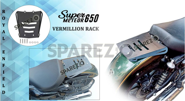 Royal Enfield Super Meteor 650 Vermillion Solo Rack Plate