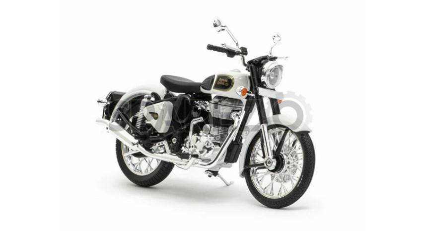 Royal Enfield Classic 350 1:12 Scale Model Ash Color