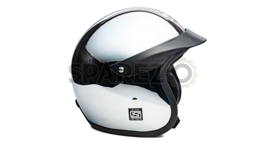 royal enfield helmet chrome