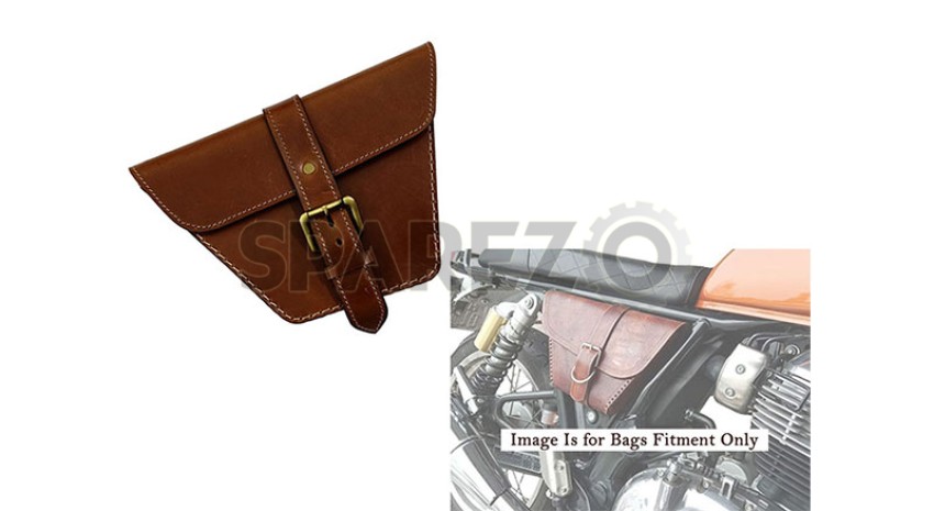 royal enfield side bag leather